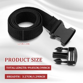 QZTYTY 39 Inch Car Battery Tie Down Strap, Battery Strap, Quick-Release Auto Battery Hold Down Webbing with Adjustable Buckle, Safely Secures Battery Box Universal for Cars, Trucks, Boats (1PCS)