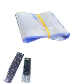 ALLVD Heat Shrink Bags, PVC Material, Transparent, Shrink Film Bag, Directly Sealed with Dryer, Remote Control Wrap, Heat Crimping and Dirt Prevention, Compatible with Heat Guns, 100 Pieces, Heat