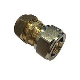 16mm Underfloor Heating Pipe to 15mm Copper Pipe Coupling Connector