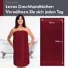 Lashuma Shower Towel, 70 x 140 cm, Bath Towel, Ruby