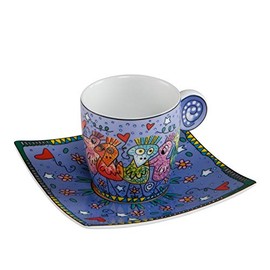 Goebel Artis Orbis – Pop Art – BEAUTIFUL BIRDS 10.50 X 10.50 X 6: 50 cm, stained