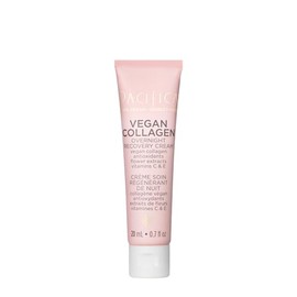 Pacifica Vegan Collagen Mini Overnight Recovery Cream, Revives & Hydrates Skin, For All Skin Types, Vegan & Cruelty-Free, 1.7 Fl Oz