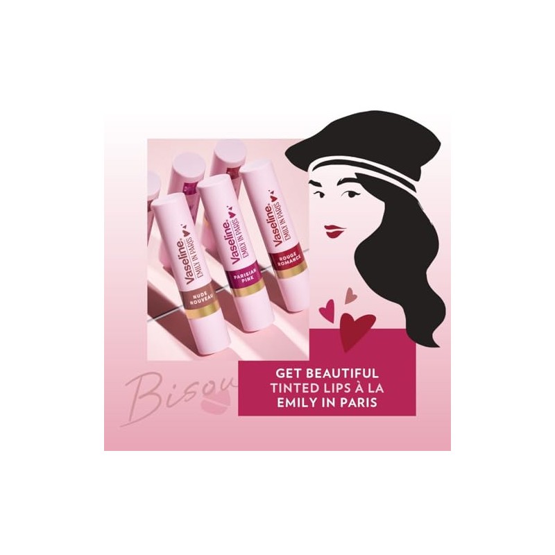 Vaseline Emily in Paris Bálsamo Labial Color Rosa Parisian Pink