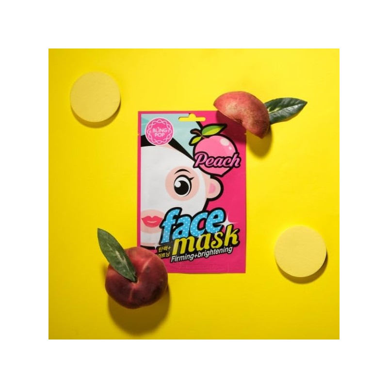 BLING POP Mascarilla Facial Refurbishment E ILUMINADORA CON Melocoton