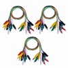 YFFSFDC 5 Colors 30pcs Tester Wire 50cm Alligator Clip Double