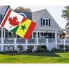3×5 FT Canada Senegal Flag, Large 100D Canadian Senegalese Friendship
