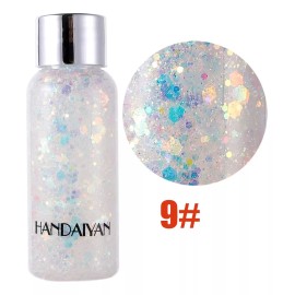 Handaiyan Gel Con Purpurina Para El Cuerpo Lentejuelas A Escala 30ml