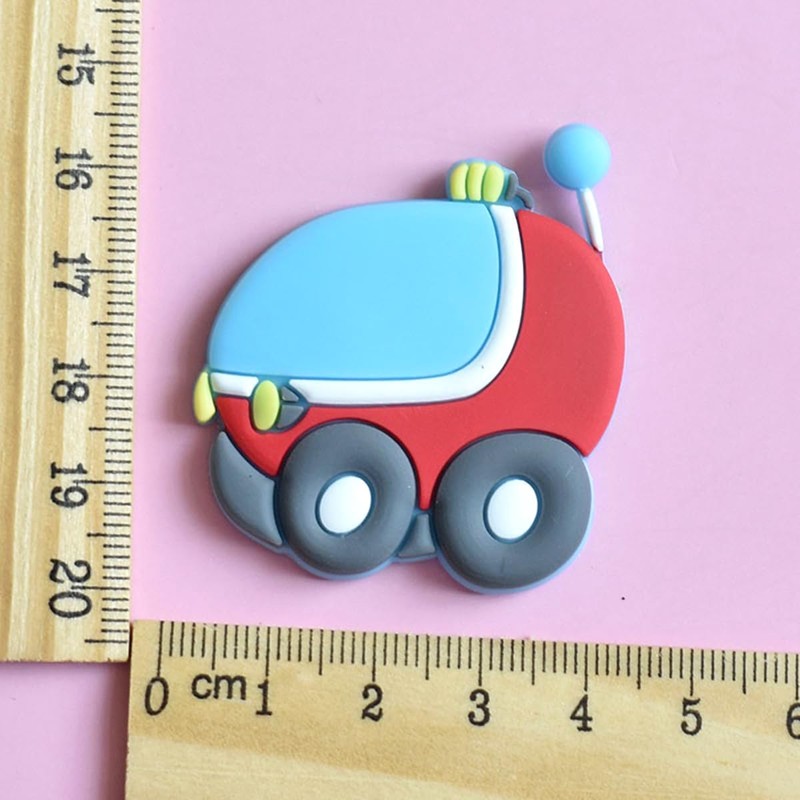12pcs Vehicle Fridge Magnet, Soft Cartoon Creative Fridge Magnet Vehicle
