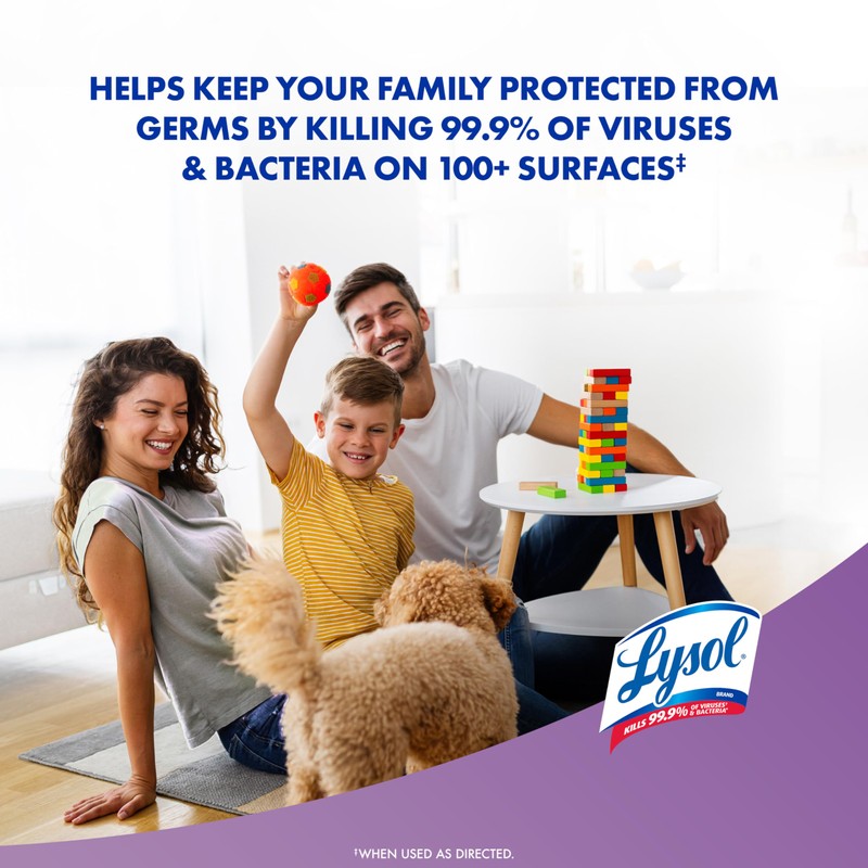Lysol Disinfectant Wipes, Multi-Surface Antibacterial Wipes For Disinfecting, Dorm Room