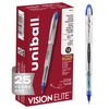 uniball Vision Elite Rollerball Pens, Bold Point (0.8mm), Blue, 12