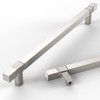 Asidrama 10 Pack 7.5 Inch(192mm) Brushed Satin Nickel Kitchen Cabinet