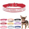 Bling Diamante Dog Collar, Rhinestone Puppy Collars sparkly Glitter Diamond