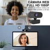 Weeiluoq Camara Web para PC HD 1080P,Webcam con Microfono para