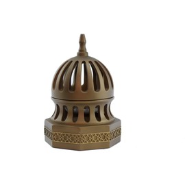 Intense Oud Classic Traditional Dome Style Closed Incense Bakhoor Burner - Gold
