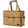 Tool Bag Organizer with 6 Pockets and Handle, Durable Waxed