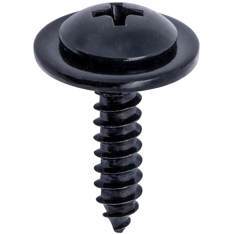 Rexka 10pcs Wheelhouse Liner Bumper Cover Splash Shield Screw for