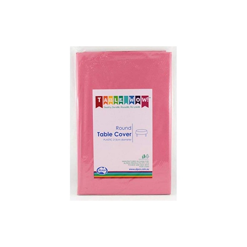 388252 Burgundy Round Tablecover P1