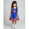 Girls Flutter Sleeve Back to School Dress for Kids First