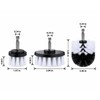 3-Piece Drill Brush Attachment Set, Nylon Power Scrubber Brushes for
