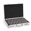 100-Slot Coin Storage Box, Dual Combination Locks, Aluminum Frame