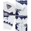 TURETRENDY Mens Ugly Christmas Sweaters Snowflakes Holiday Reindeer Printed Shawl