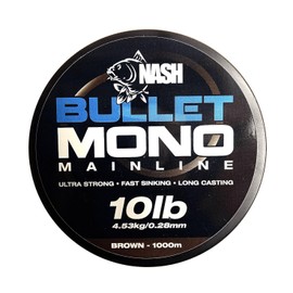 Hull Angling Centre Nash Bullet Mono Brown 10lb 1000m T2804