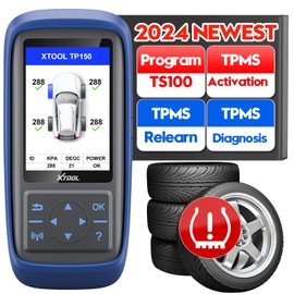 XTOOL TP150 TPMS Programming Tool, 2026 TPMS Relearn Tool, Activate/Relearn/Diagnosis All Known TPMS Sensors, Program XTOOL TS100 Sensors (315/ 433MHz), TPMS Reset Tool TPMS Programmer