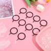 tonyg-p 20 Pack Metal Curtain Rings with Plastic Curtain Hooks,