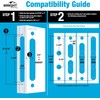 Wright Products - Mortise Keyed Lever Mount Latch with Deadbolt