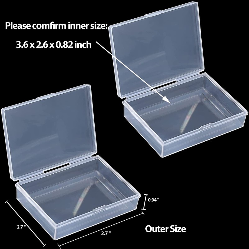 2 Packs Playing Card Case Deck Plastic Boxes Gaming Card