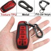 Kirsnda for Ford Key fob Cover,Texture case,with Keychain,Key Shell/Skin,5-Buttons fit