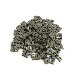 PARSLUCK 200pcs Dark Green Metal Fairing Bolts Screws U-Type Fastener Clips Stable