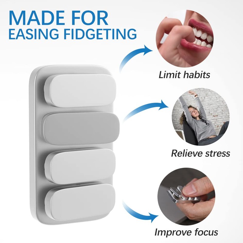 ppoqq Haptic Fidget Slider Metal Fidget Toys for Adults, EDC