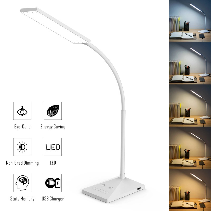 KOOTION 12 W 72 LED Dimmable USB Touch Sensor Gooseneck