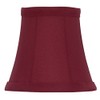 Upgradelights Red Silk 5 Inch Empire Clip on Chandelier Lampshade