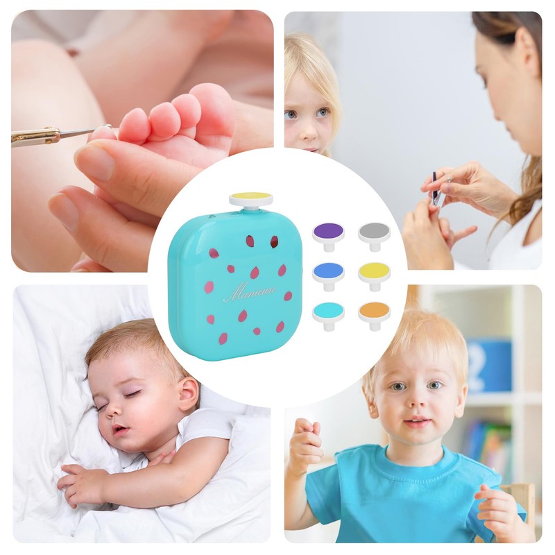 Baby Electric Nail File, USB Electric Nail File with Clippers,