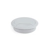 Emuca - Ø80mm round grommet from grey plastic, desk cable grommet to build in table/desk/worktop, Set of 4
