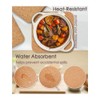 Cork Trivet, 6 Pcs High Density Thick Square Cork Trivets