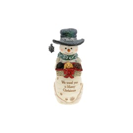 Pavilion Gift Company - We Woof You - 5" Hand Painted Resin The BirchHearts Collectible Snowman Figurine Decorative Holiday Christmas Decor Statue Puppy Doggy K9 Dog Lover