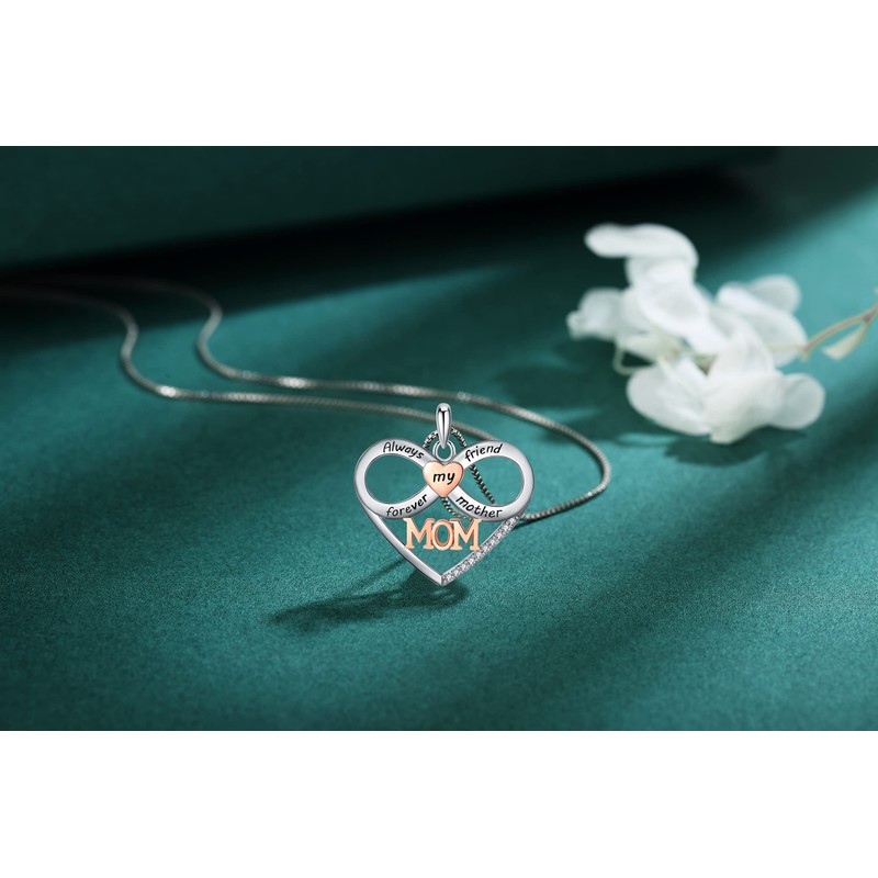ABBGIABBW Mothers Day Gifts 925 Sterling Silver Always My Mother