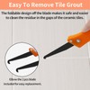 12 Pcs Pro Grout Scraping Rake Tool, Tile Grout Hand