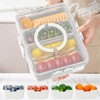 Snackle Box Container,Divided Serving Tray with Lid and Handle,7 Portable