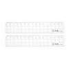 sourcing map 2pcs Straight Plastic Ruler 15cm Metric Plastic Clear