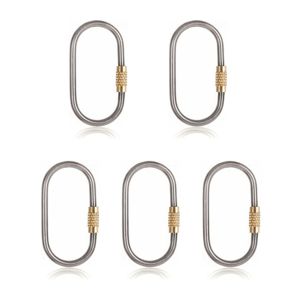 J452 Small Locking Carabiner,Titanium Key Carabiner,Key Chain for car, Mini