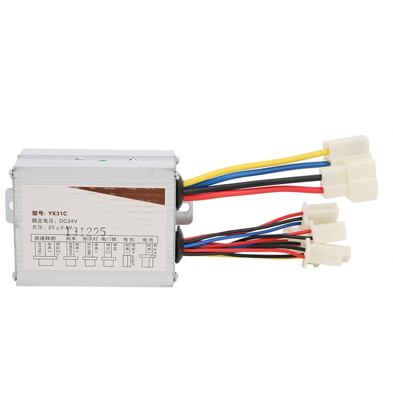 24V500W Brush Electric Bike Controller and Long Line Thumb Throttle