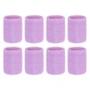 PATIKIL 8 PCS Wrist Sweatbands Sport Wristbands for Tennis, Badmitton,