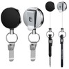 YueMiEcoUS 4 Pack Heavy Duty Retractable Pull Pen Pencil Holder
