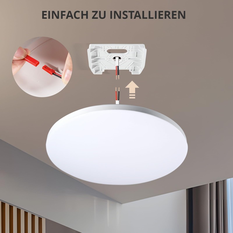 Ceiling Light LED 32 W, LED Ceiling Light Diameter 30