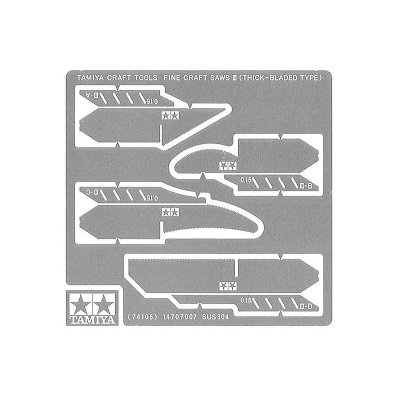 Tamiya Craft Tool Series No. 105 Precision Saws III Cuts For