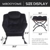 MBOOYOME Lazy Chair with Ottoman, Modern Accent Chair Contemporary Lounge